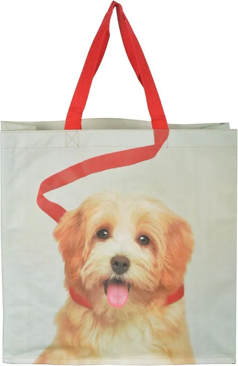 Esschert Design Boodschappentas Hond - 10 kg Rood