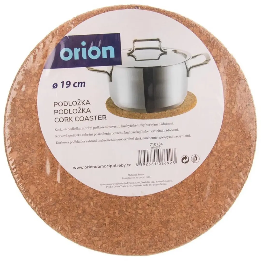 Orion Korken Onderzetter 19cm - Bruin