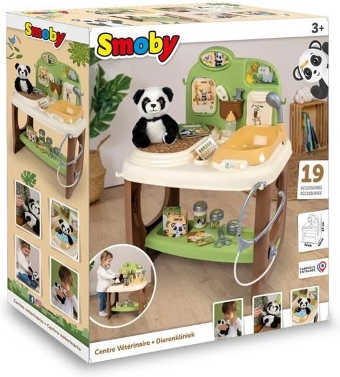 Smoby Zoo Veterinary Center Panda Knuffel - Multicolor