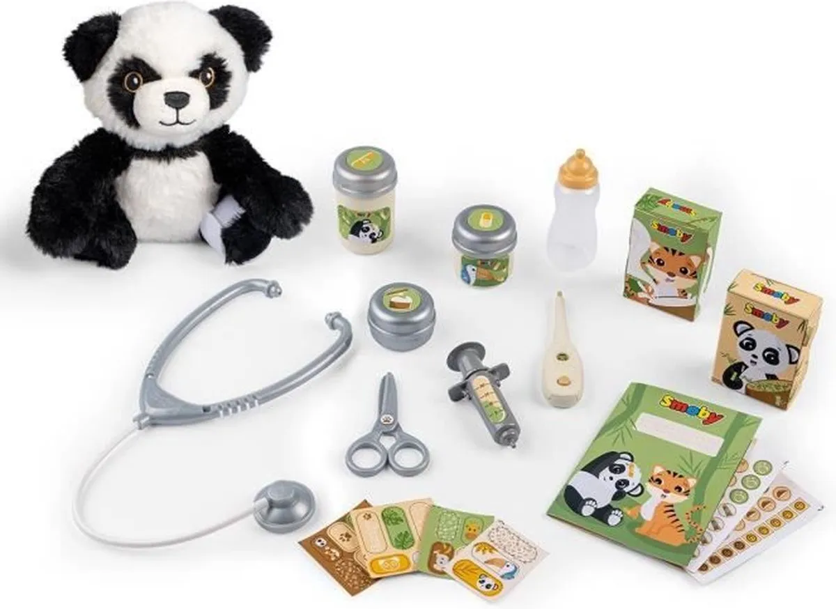 Smoby Zoo Veterinary Center Panda Knuffel - Multicolor