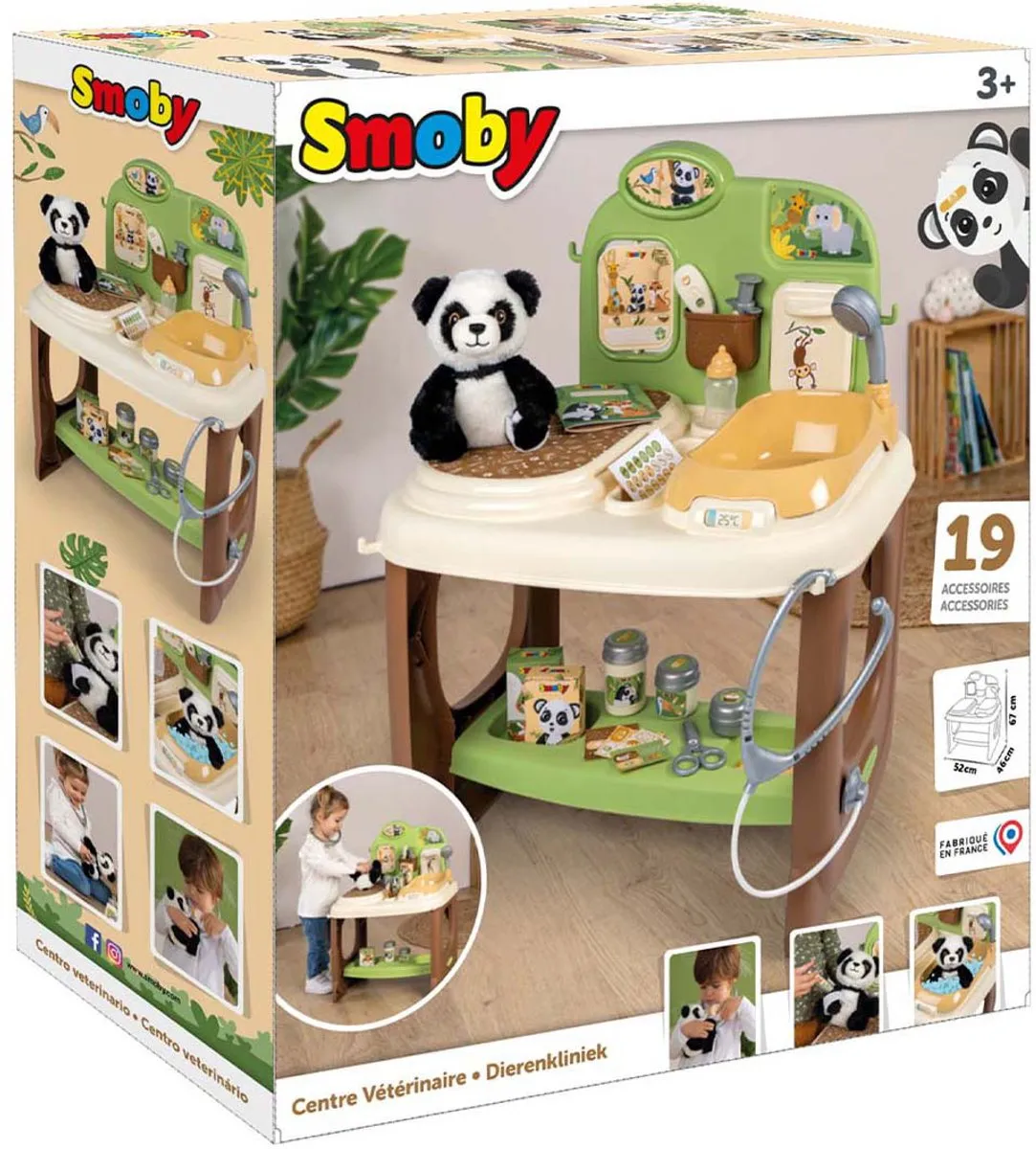 Smoby Zoo Veterinary Center Panda Knuffel - Multicolor