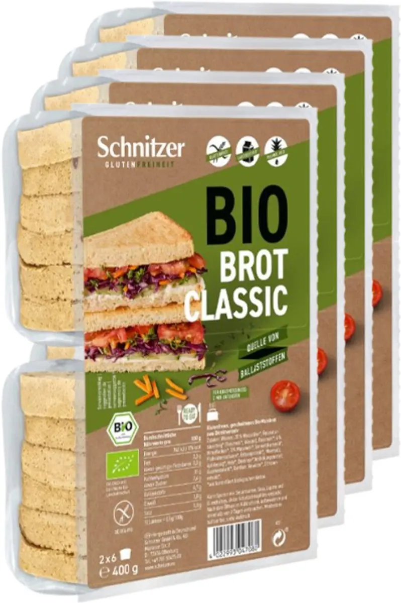 Schnitzer Brood Classic Gesneden 4x400g