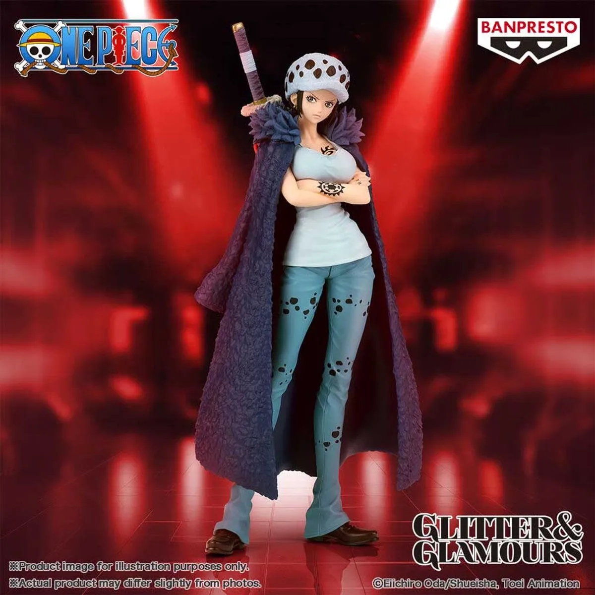 Bandai One Piece Glitter & Glamours Trafalgar Law Change Version - Staand Figuur - Multicolor