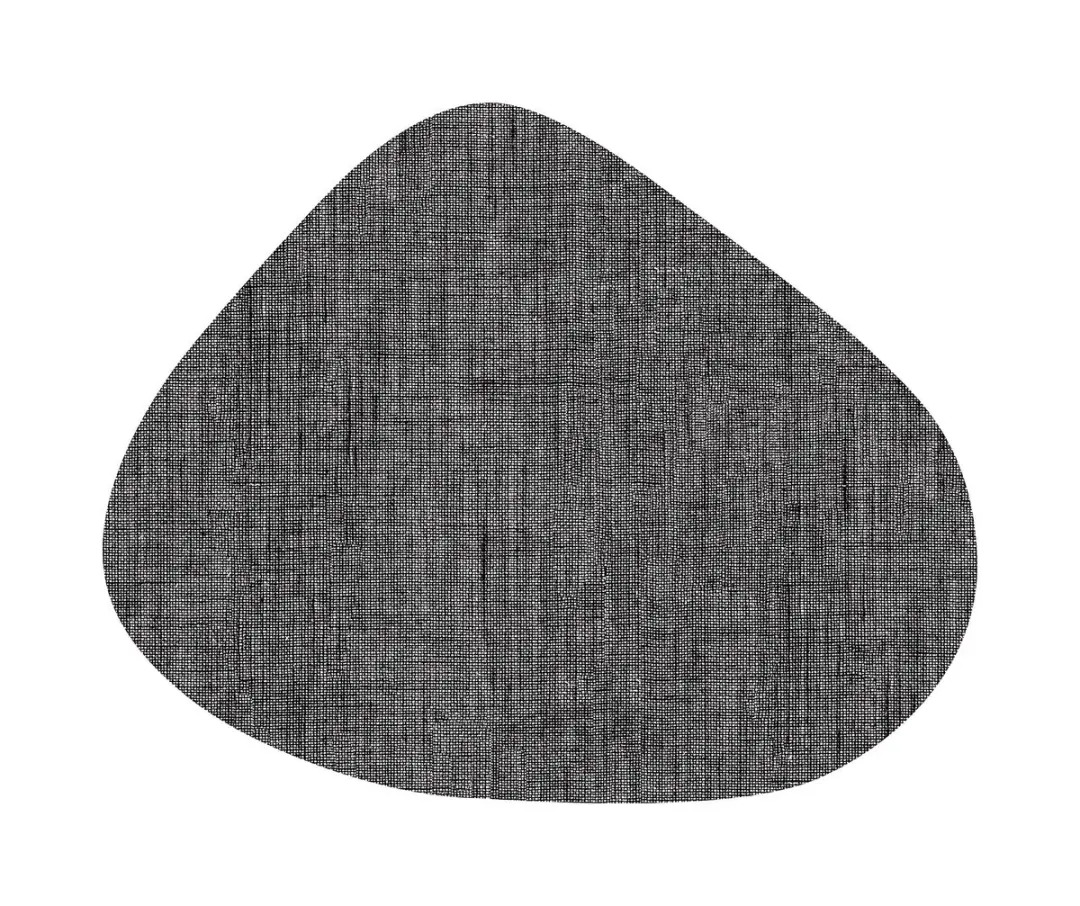 Wicotex Placemats Zak Curved - 6 Stuks - 34x42cm - Zwart