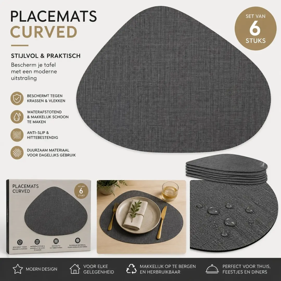 Wicotex Placemats Zak Curved