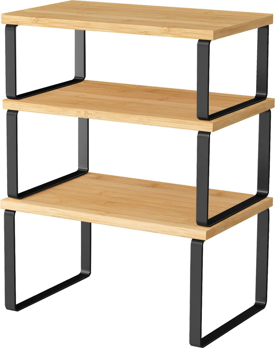 Songmics Kruidenrek KCS014YL03 - 3-delig - Zwart-Beige - afbeelding 6 van 6