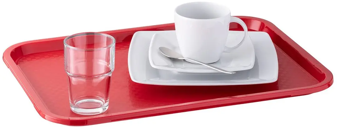 APS Fast Food Serveertablet Rood - 41x30,5cm - Set van 10