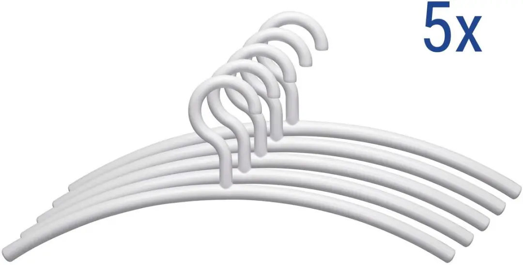 MAUL Kleerhanger 45,5cm - 5 Stuks - Wit