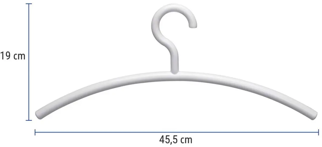 MAUL Kleerhanger 45,5cm - 5 Stuks - Wit