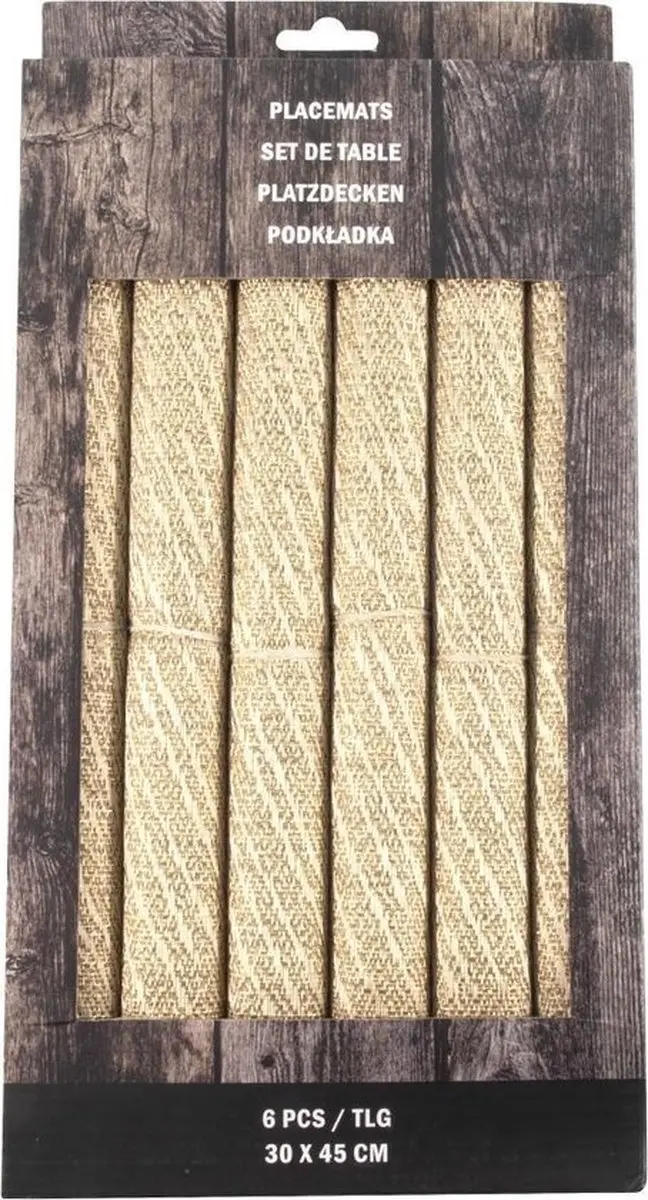 Svenska Living Placemats 6 Stuks - Wit - 45x30cm