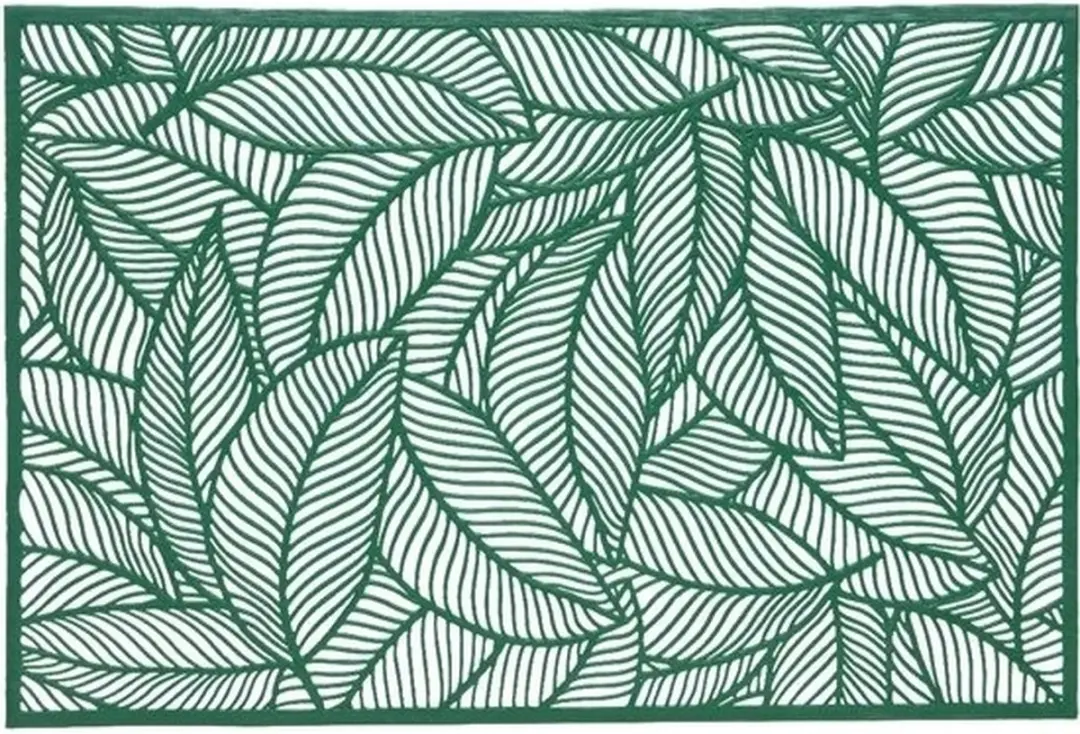 Decoris Groene Bladeren Placemats 30x45cm - 8 Stuks