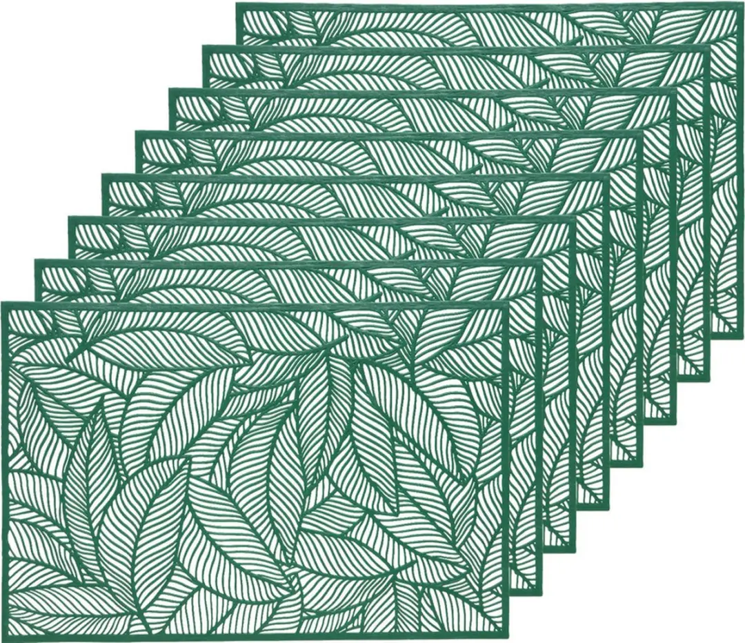Decoris Groene Bladeren Placemats 30x45cm