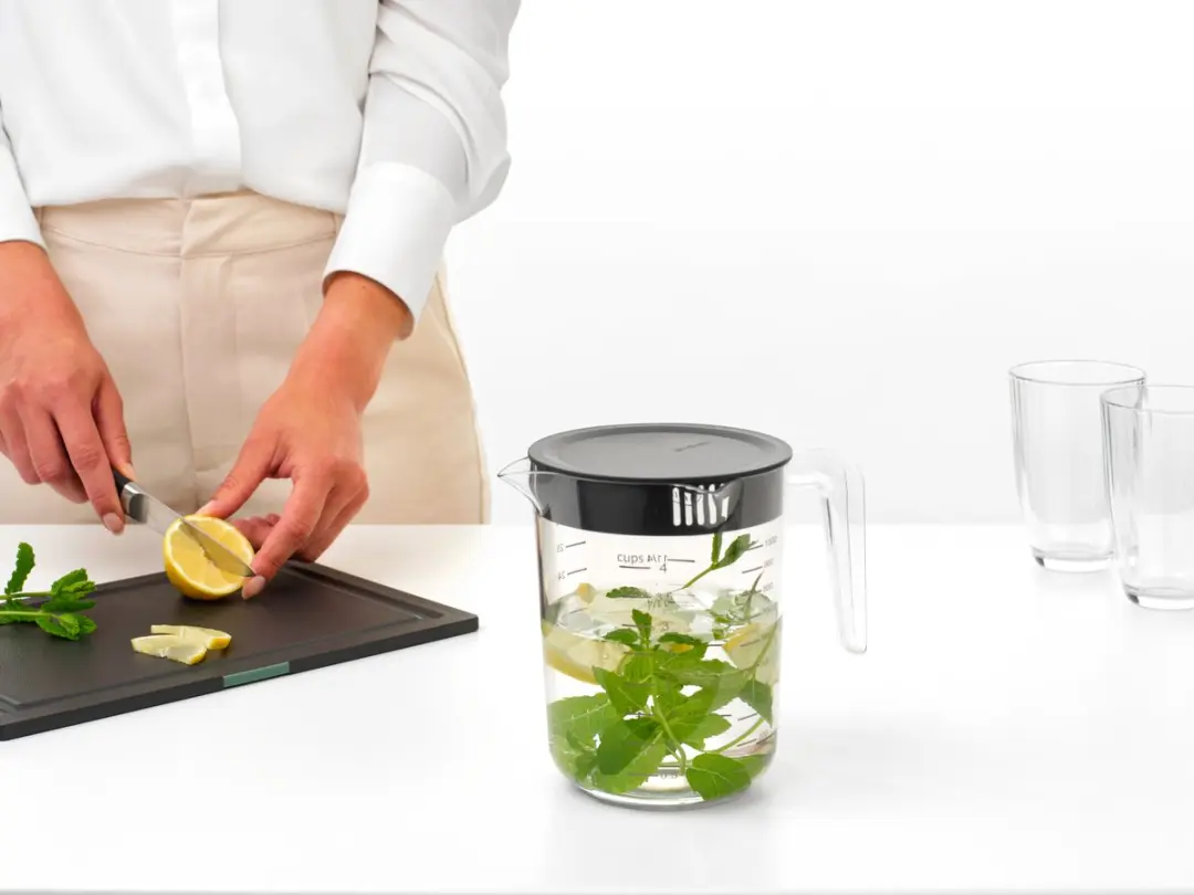 Brabantia Tasty+ Maatbeker Set 2-delig - 1,25L - Dark Grey