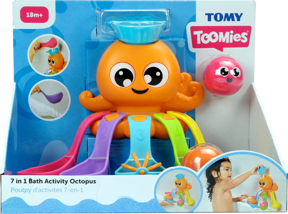 Tomy 7-in-1 Activiteiten Octopus Badspeelgoed - Multikleur