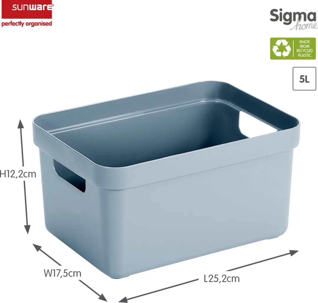 Sunware Sigma Home Opbergbox 5L - Blauw