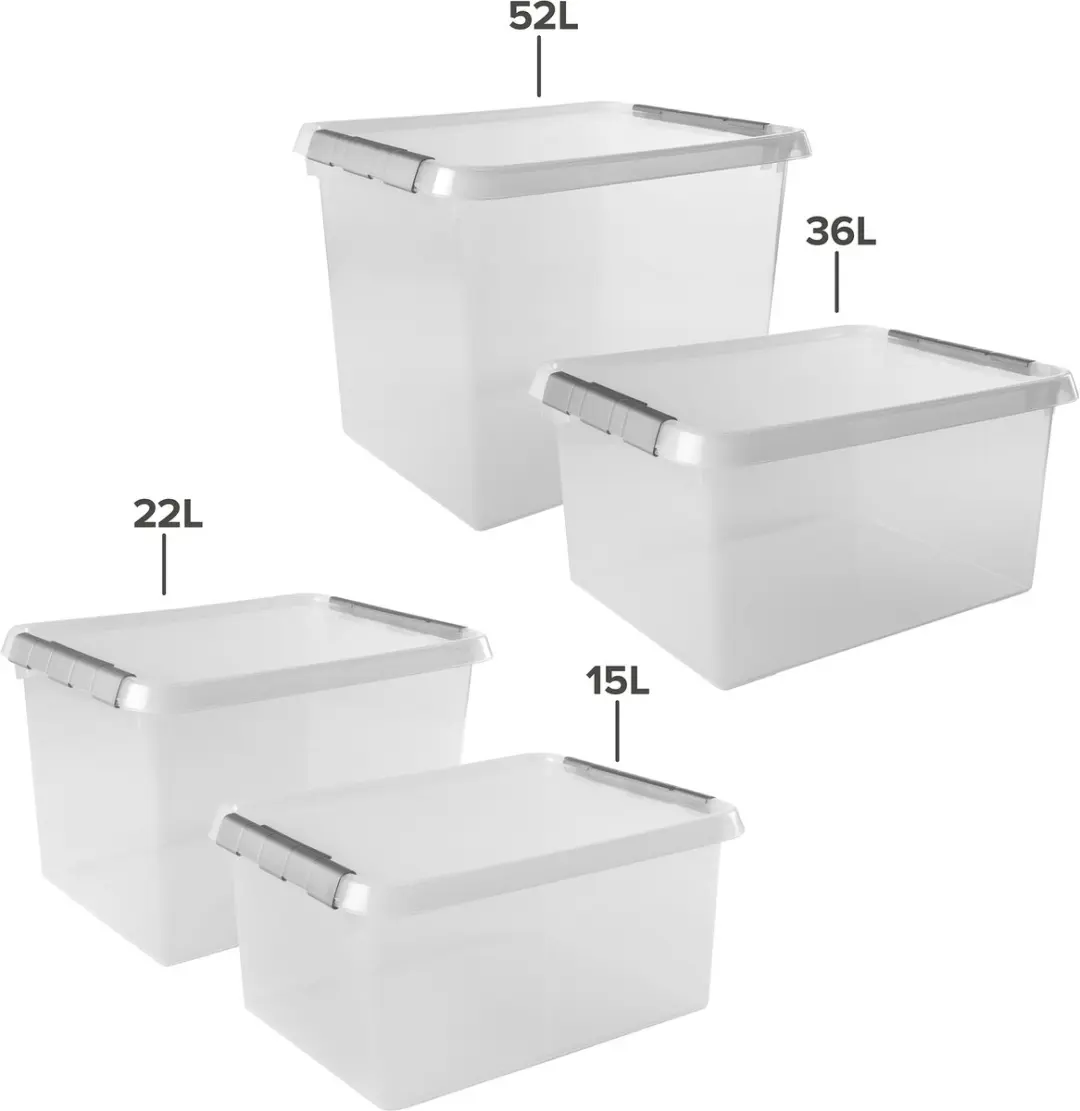 Sunware Comfort Line Opbergbox 15L - Set van 3