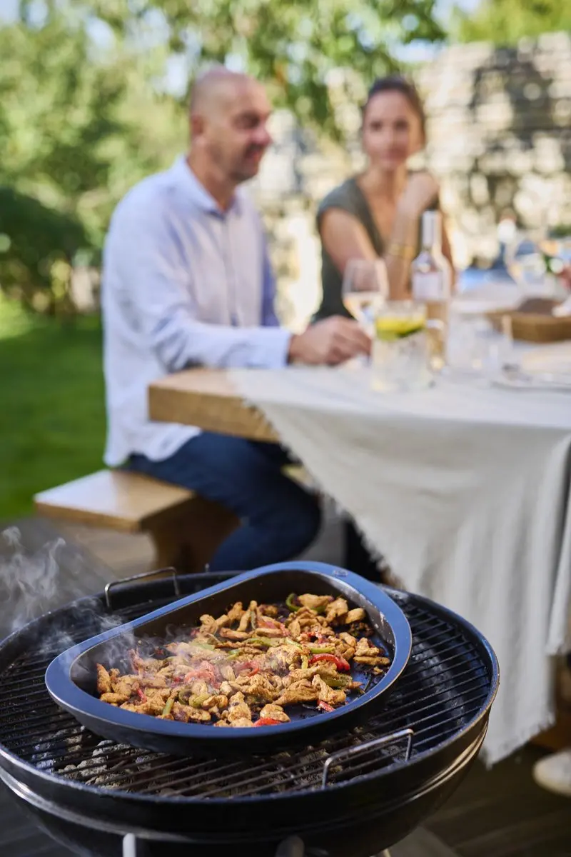 Peugeot Grill to Table Grillplaat 43cm - Halfrond - Zwart - afbeelding 6 van 6