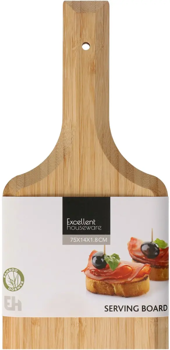 Excellent Houseware Bamboe Borrelplank 75x14cm - Rustiek