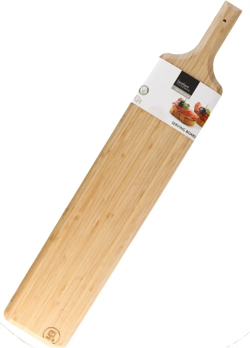 Excellent Houseware Bamboe Borrelplank 75x14cm - Rustiek