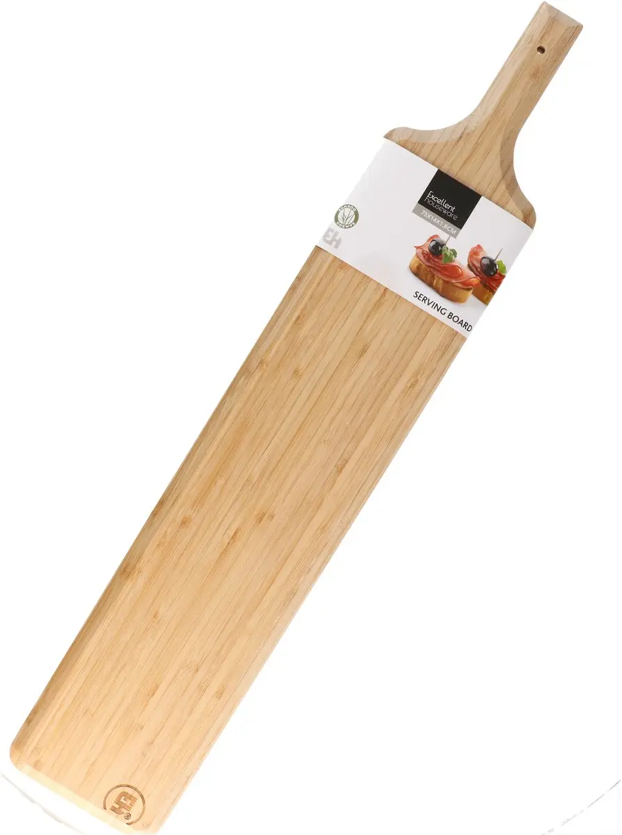 Excellent Houseware Bamboe Borrelplank 75x14cm - Rustiek