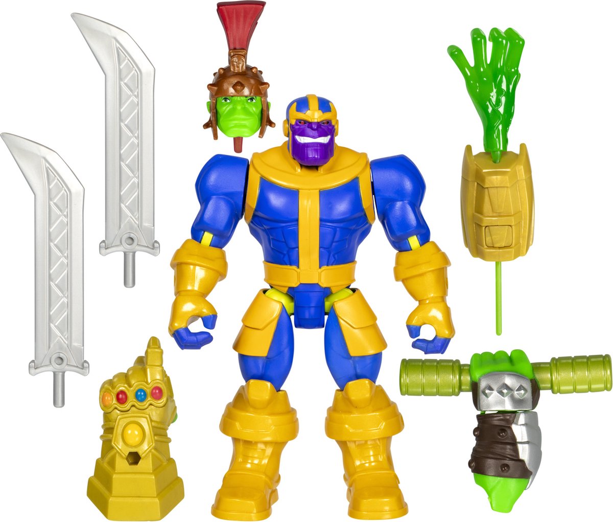 Hasbro Avengers actiefiguur MixMashers deluxe Thanos Marvel speelgoed.