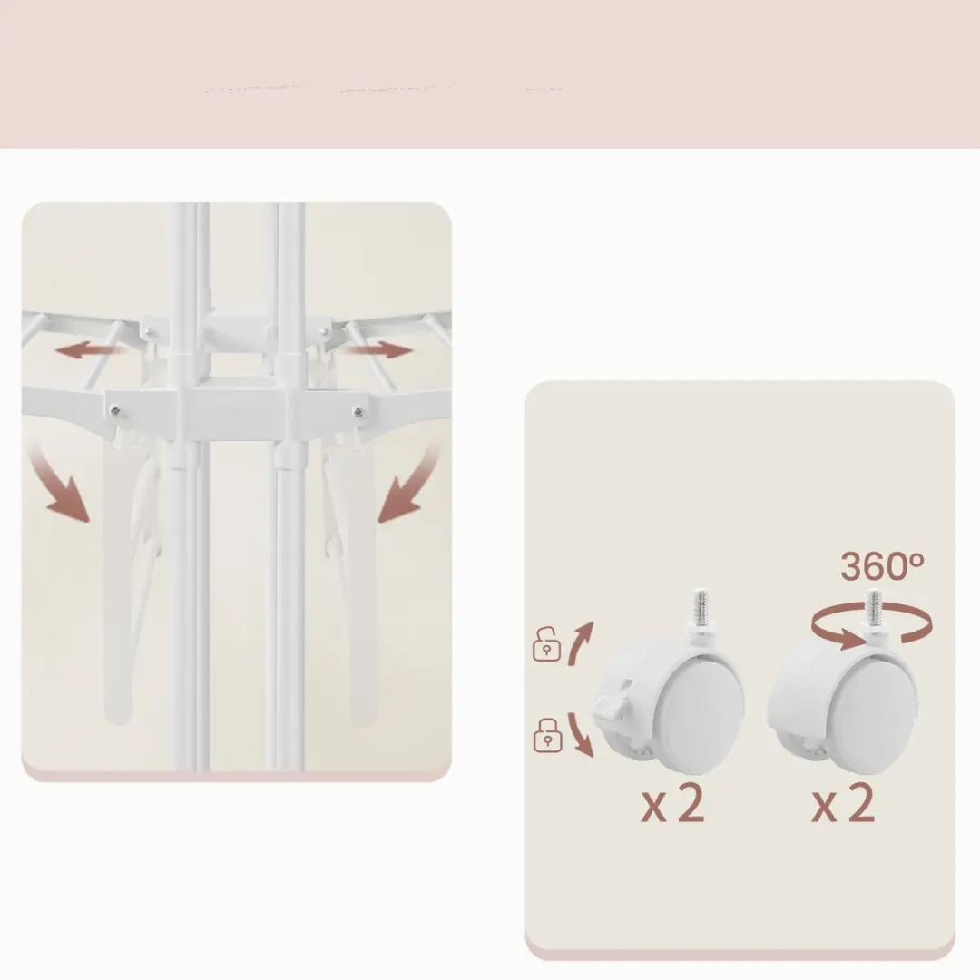 Songmics Wasrek LLR701W03V2 - 4 Niveau's Inklapbaar