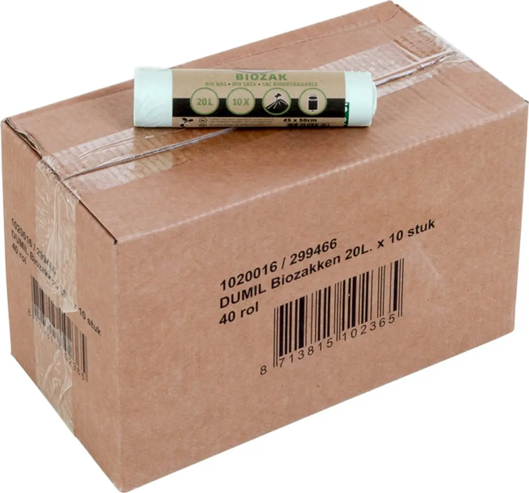 Dumil Biozakken 20L Groen - 400 Stuks