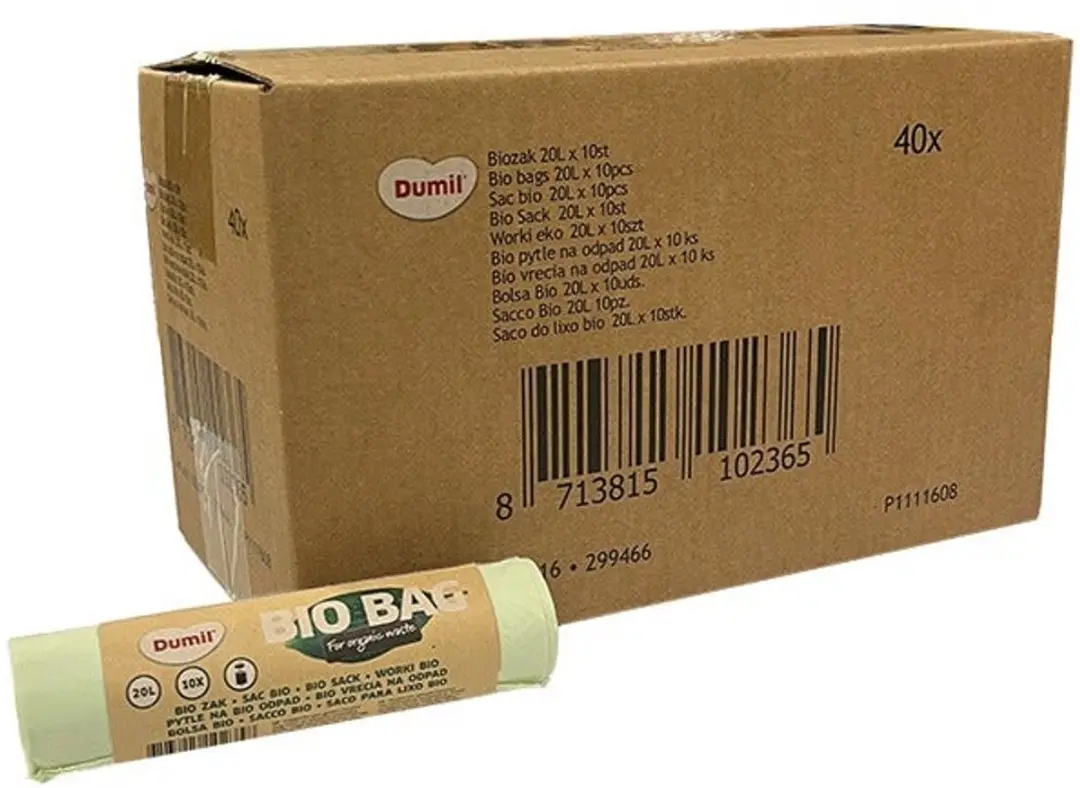 Dumil Biozakken 20L Groen - 400 Stuks