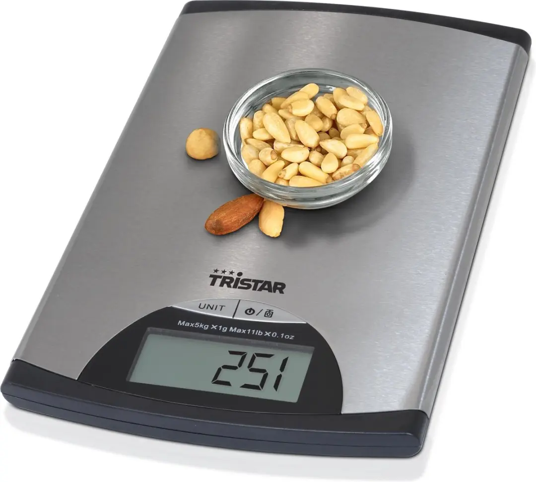 Tristar KW-2435 Keukenweegschaal Digitaal 5kg - Zilver