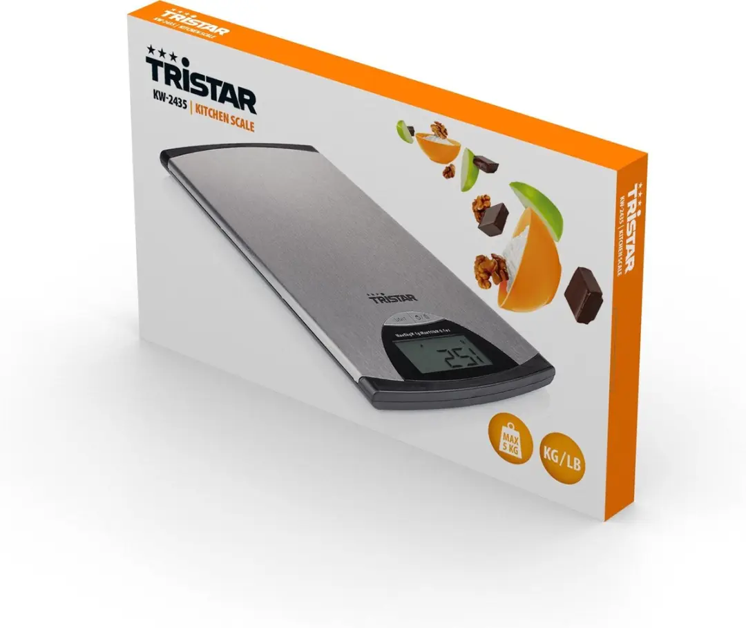 Tristar KW-2435 Keukenweegschaal Digitaal 5kg - Zilver - afbeelding 6 van 6