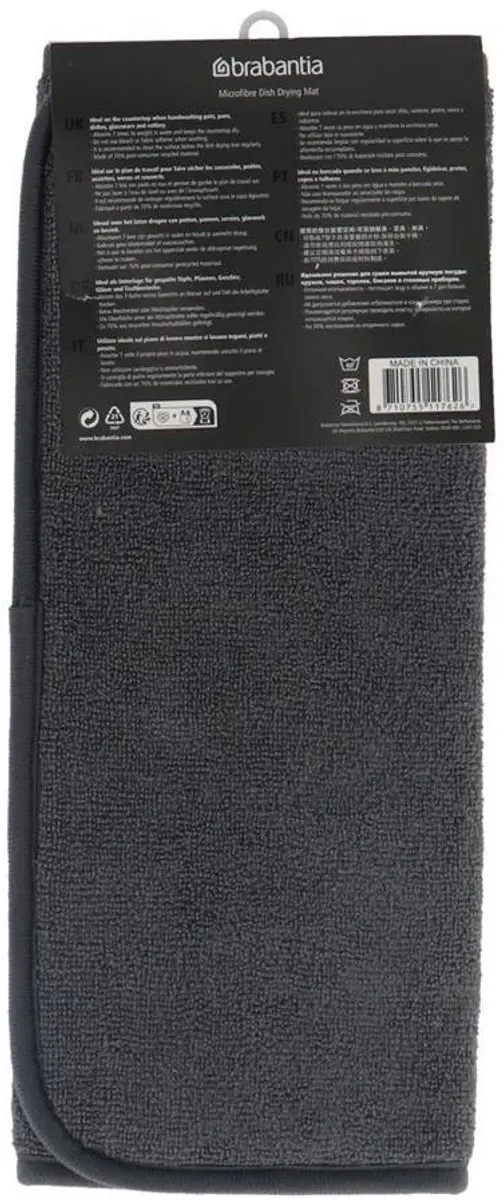 Brabantia SinkSide Afdruipmat Microvezel 47x40cm - Dark Grey - afbeelding 6 van 6