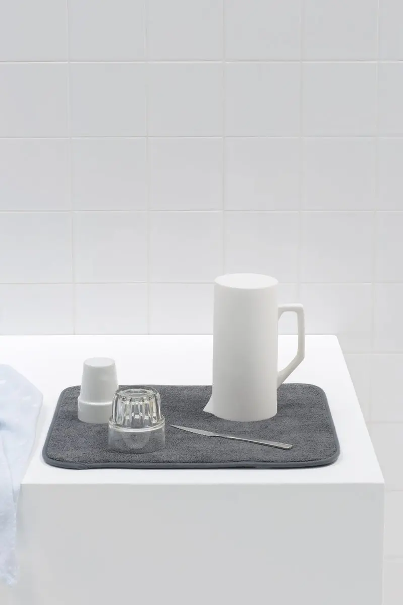 Brabantia SinkSide Afdruipmat Microvezel 47x40cm - Dark Grey