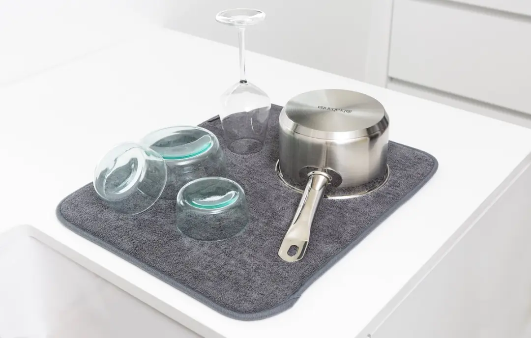 Brabantia SinkSide Afdruipmat Microvezel 47x40cm - Dark Grey
