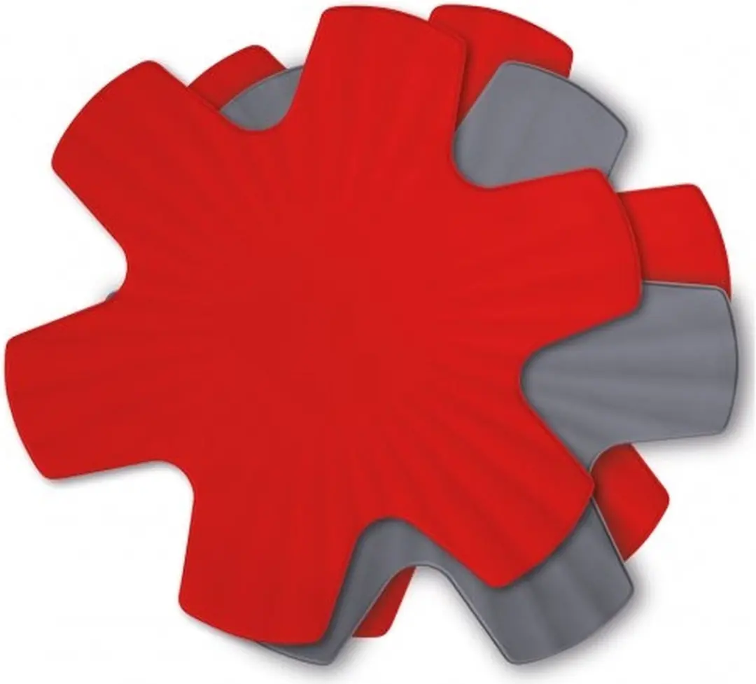 Woll Panbeschermers Set 3 Stuks - Siliconen 40/35cm - Rood/Grijs