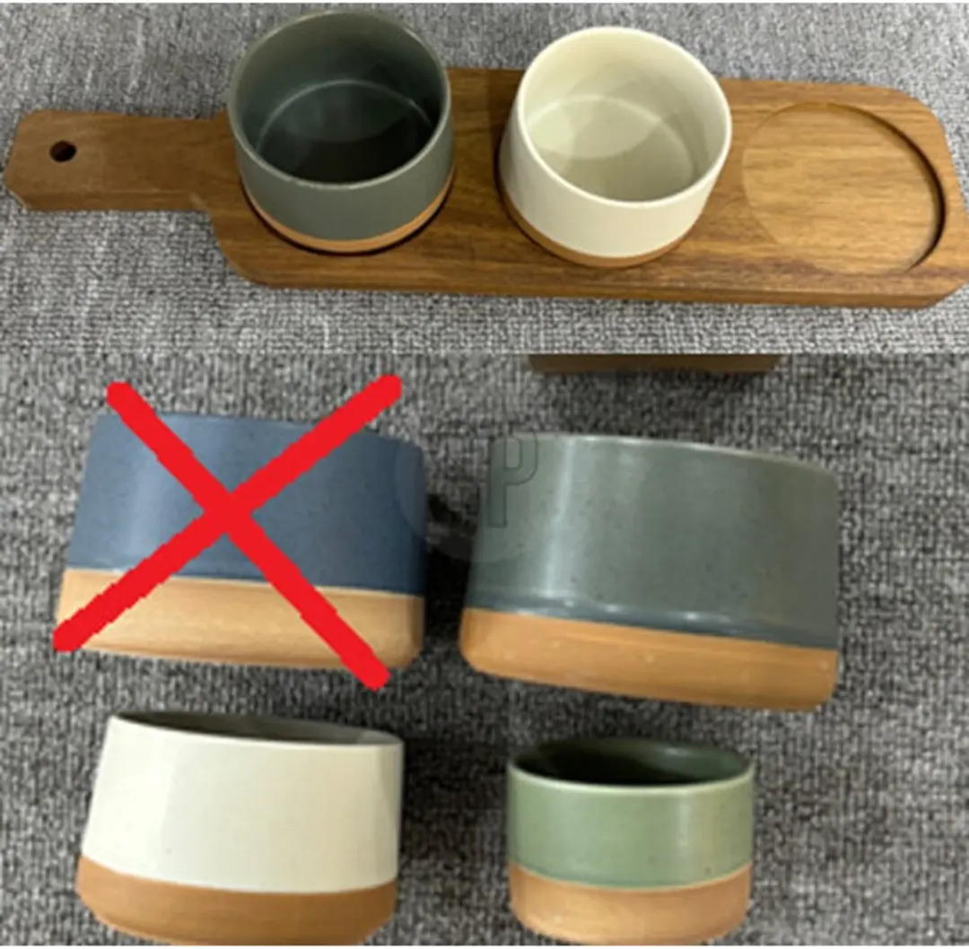 Excellent Houseware Bamboe Serveerplank - 40x10cm - 4 Stuks