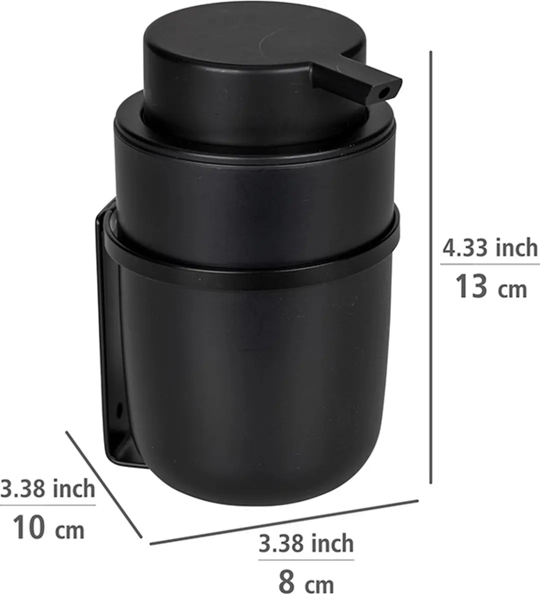 Wenko Zelfklevende Wand Zeepdispenser 250ml - Wit