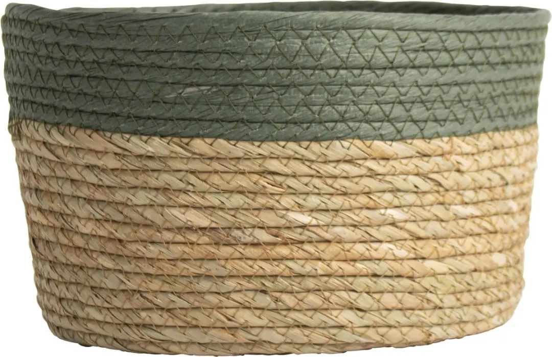 Gusta Jute Opbergmand 25x15cm - Groen
