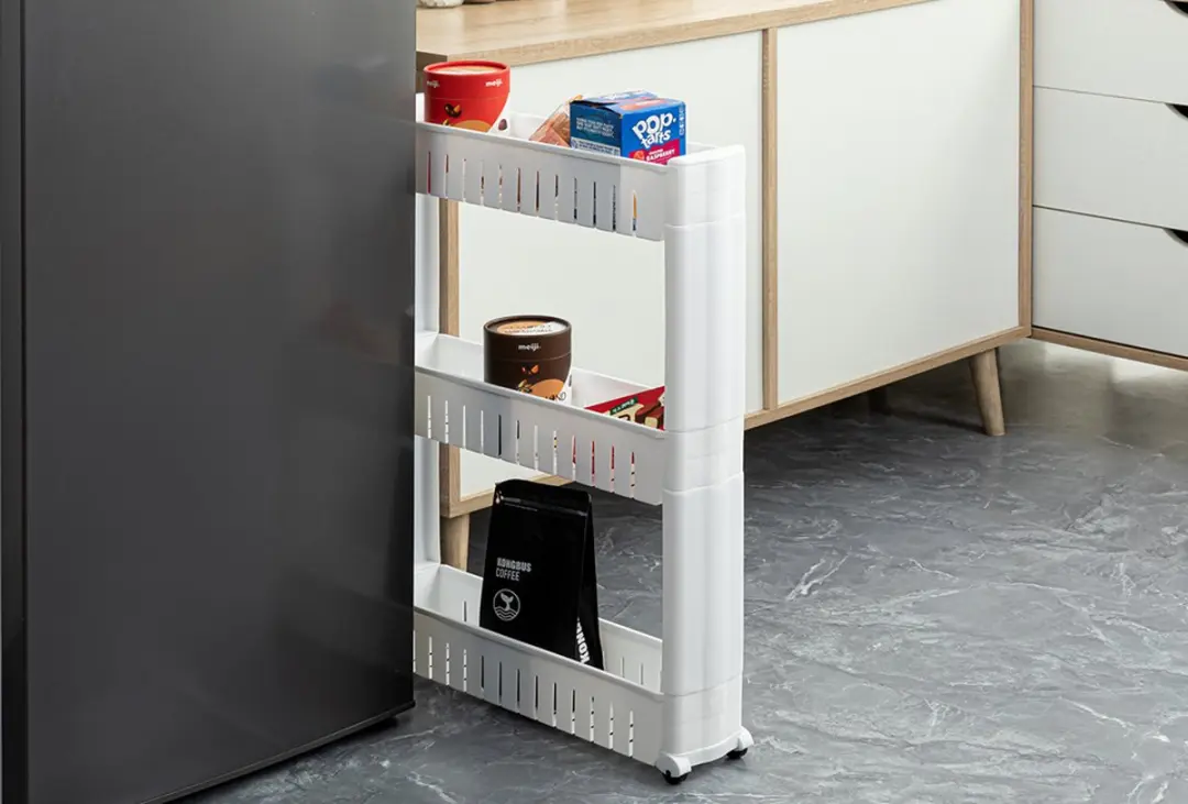 Homcom Keukentrolley 5404017918665 - 3 Lagen Wit