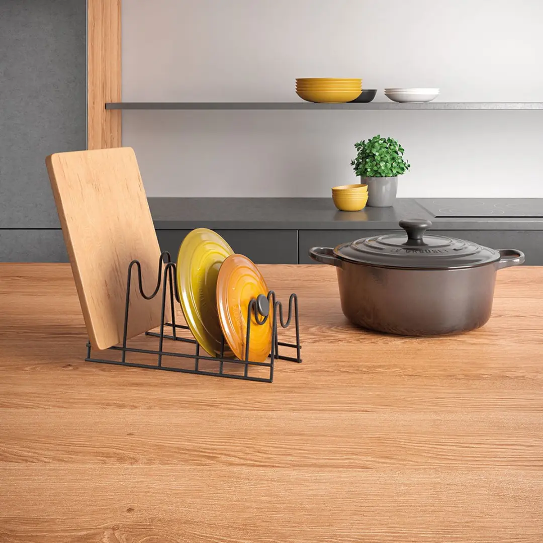 Metaltex Pannendekselrek 361108 - 28x16x14cm - Zwart