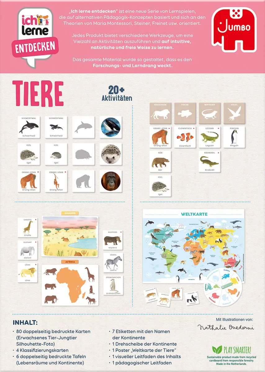 Jumbo Ich Lerne Entdecken Tieren Verkleedaccessoire - 3 jaar - Meerkleurig