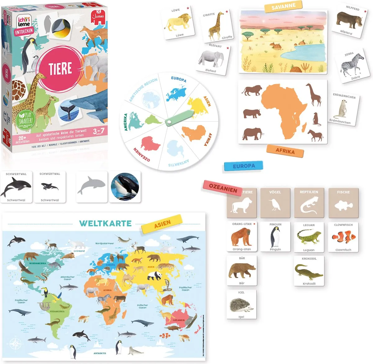 Jumbo Ich Lerne Entdecken Tieren Verkleedaccessoire - 3 jaar - Meerkleurig