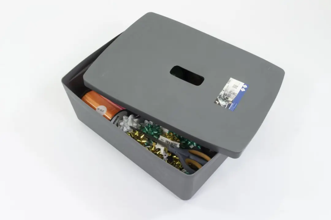Kangaro Opbergboxen 20L - Antraciet - 3 Stuks - afbeelding 6 van 6