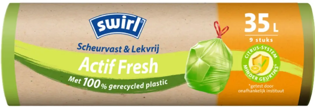Swirl Vuilniszakken Actif Fresh 35L - 25 Stuks (20x9)