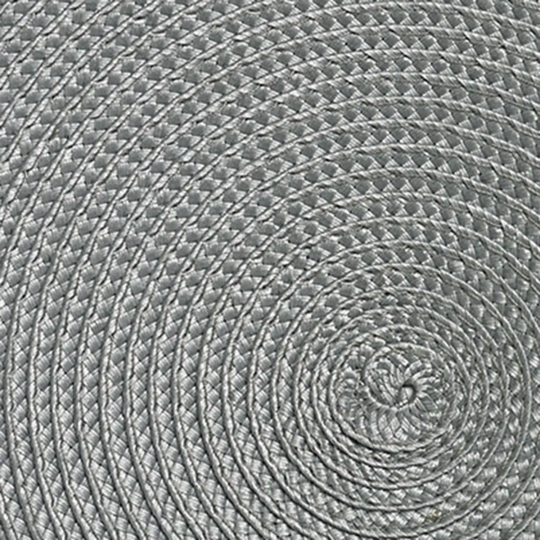 Westmark Saleen Circle Placemats - 4 Stuks Ø38cm - Grijs