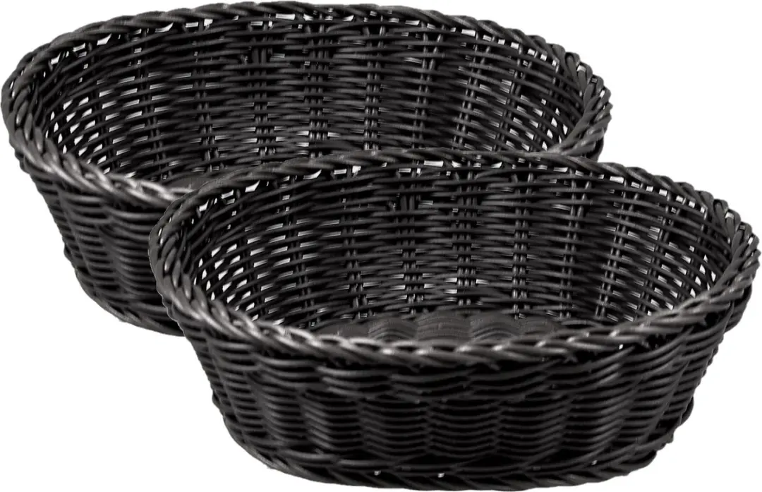 Cosy&Trendy Stokbroodmandje Ovaal Zwart - 25cm