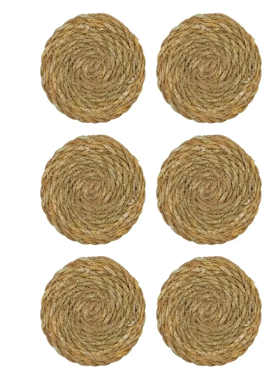 House Doctor Onderzetters Coaster Naturel - 6 Stuks