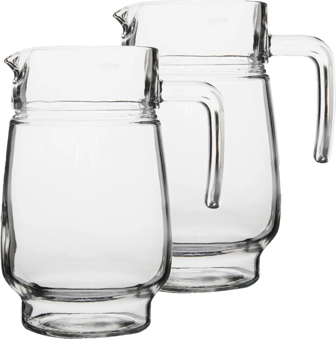 Luminarc Glazen Schenkkannen 1,6L - 2 Stuks - Transparant