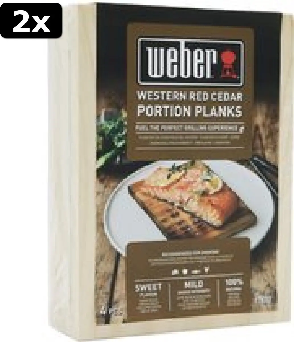 Weber Western Red Cedar Wood Portion Planks 17832