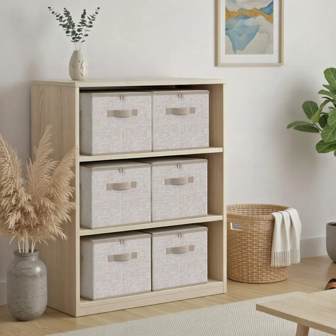 Songmics Opbergbox RZB003K01 - 3 Stuks - 30L - Beige