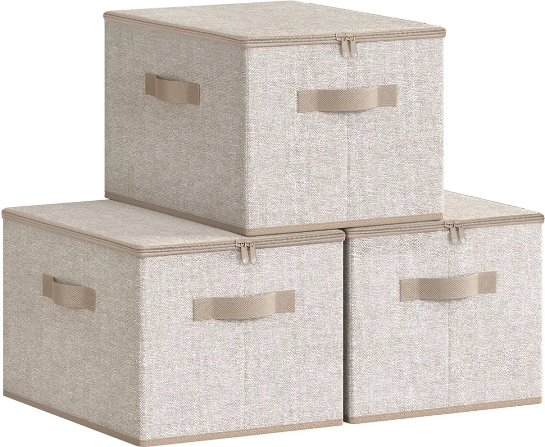 Songmics Opbergbox RZB003K01 - 3 Stuks - 30L - Beige